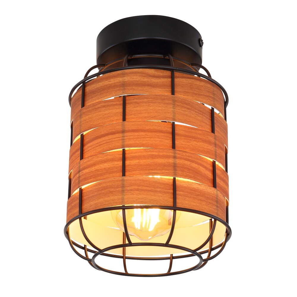 Globo ELMAR Lampa Sufitowa Czarny, 1-punktowy main product photo