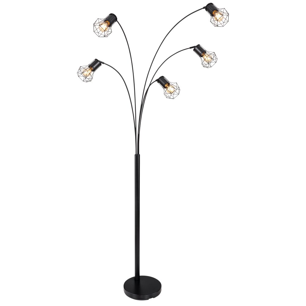 Globo PRISKA Lampa Stojąca Czarny, 5-punktowe main product photo