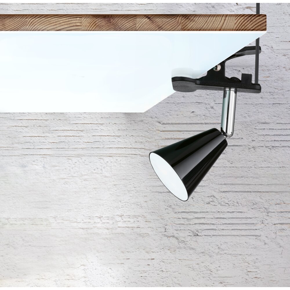 FHL-easy Zirbel lampa z klipsem LED Czarny, 1-punktowy main product photo