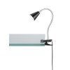 FHL-easy Zirbel lampa z klipsem LED Czarny, 1-punktowy