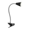 FHL-easy Zirbel lampa z klipsem LED Czarny, 1-punktowy