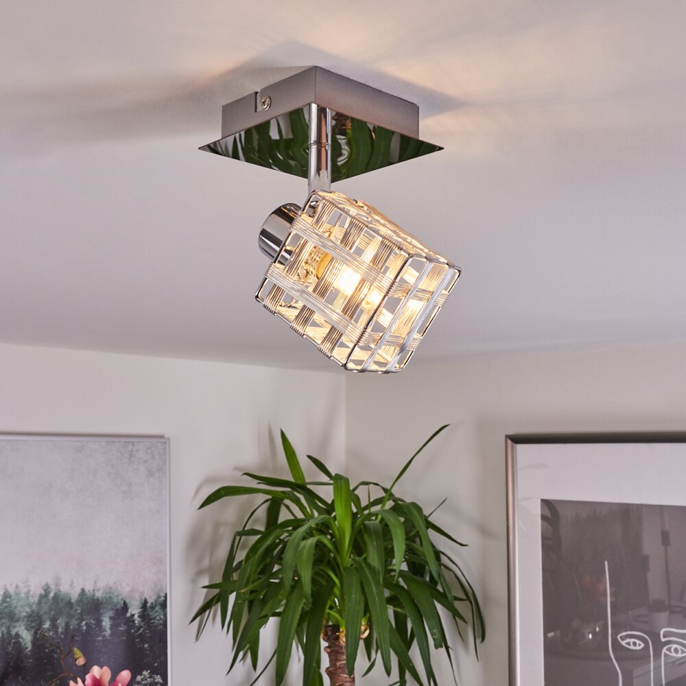 Desrue Lampa Sufitowa Chrom, Srebrny, 1-punktowy main product photo