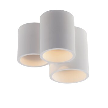 Luce-Design Banjie Lampa Sufitowa może być pomalowany na kolory komercyjne, Biały, 3-punktowe