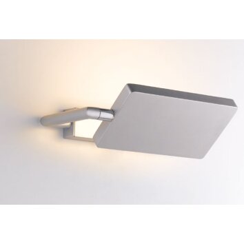 Luce-Design Book Lampa ścienna LED Srebrny, 1-punktowy