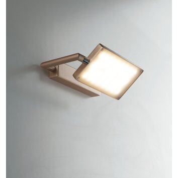 Luce-Design Book Lampa ścienna LED Złoty, 1-punktowy
