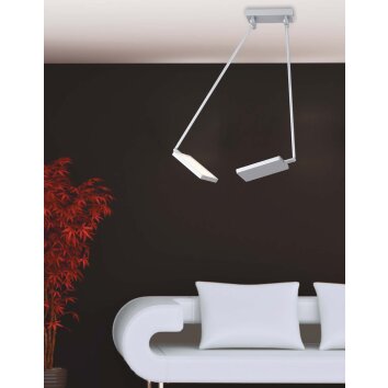 Luce-Design Book Lampa Sufitowa LED Srebrny, 2-punktowe
