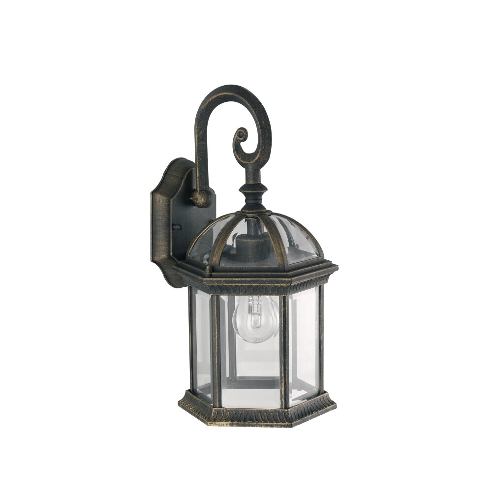 Lutec Gaeta Zewnętrzny kinkiet Złoty, Czarny, 1-punktowy main product photo