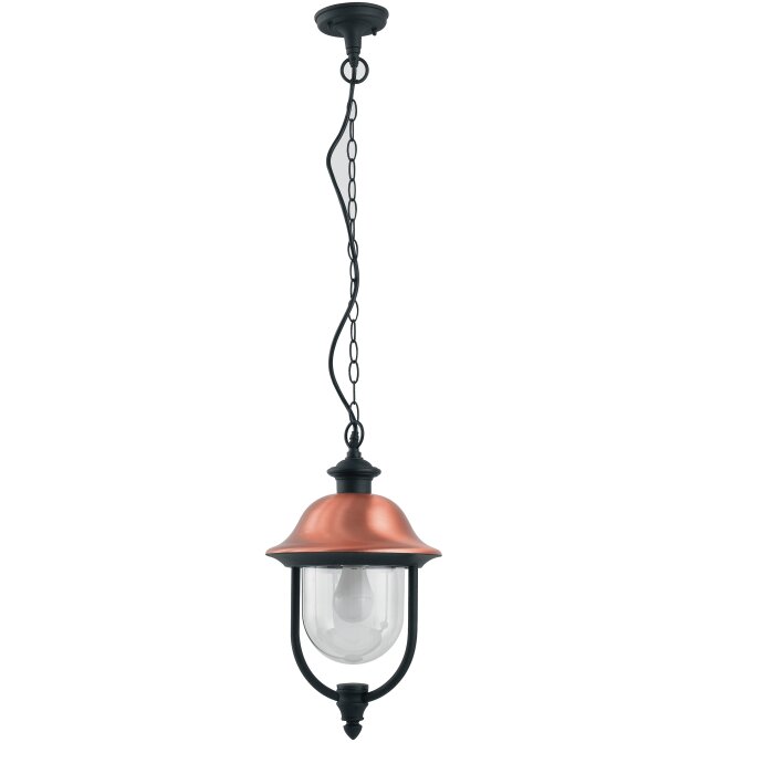 Lutec Venezia Lampa Wisząca Antracytowy, Miedź, 1-punktowy Lutec Venezia Lampa Wisząca Antracytowy, Miedź, 1-punktowy