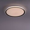 Leuchten-Direkt LOLAsmart-KARI Lampa Sufitowa LED Srebrny, 1-punktowy, Zdalne sterowanie, Zmieniacz kolorów