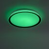 Leuchten-Direkt LOLAsmart-KARI Lampa Sufitowa LED Srebrny, 1-punktowy, Zdalne sterowanie, Zmieniacz kolorów