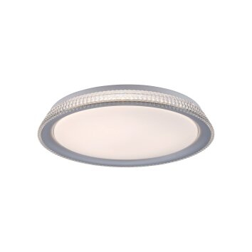 Leuchten-Direkt KARI Lampa Sufitowa LED Srebrny, 1-punktowy