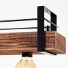 Brilliant-Leuchten Bankwood Lampa Wisząca Czarny, 3-punktowe