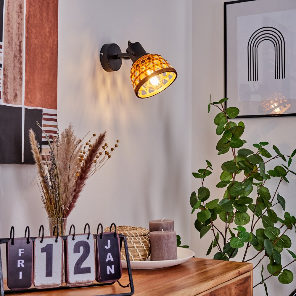 Aeschi Lampa ścienna Czarny, 1-punktowy main product photo