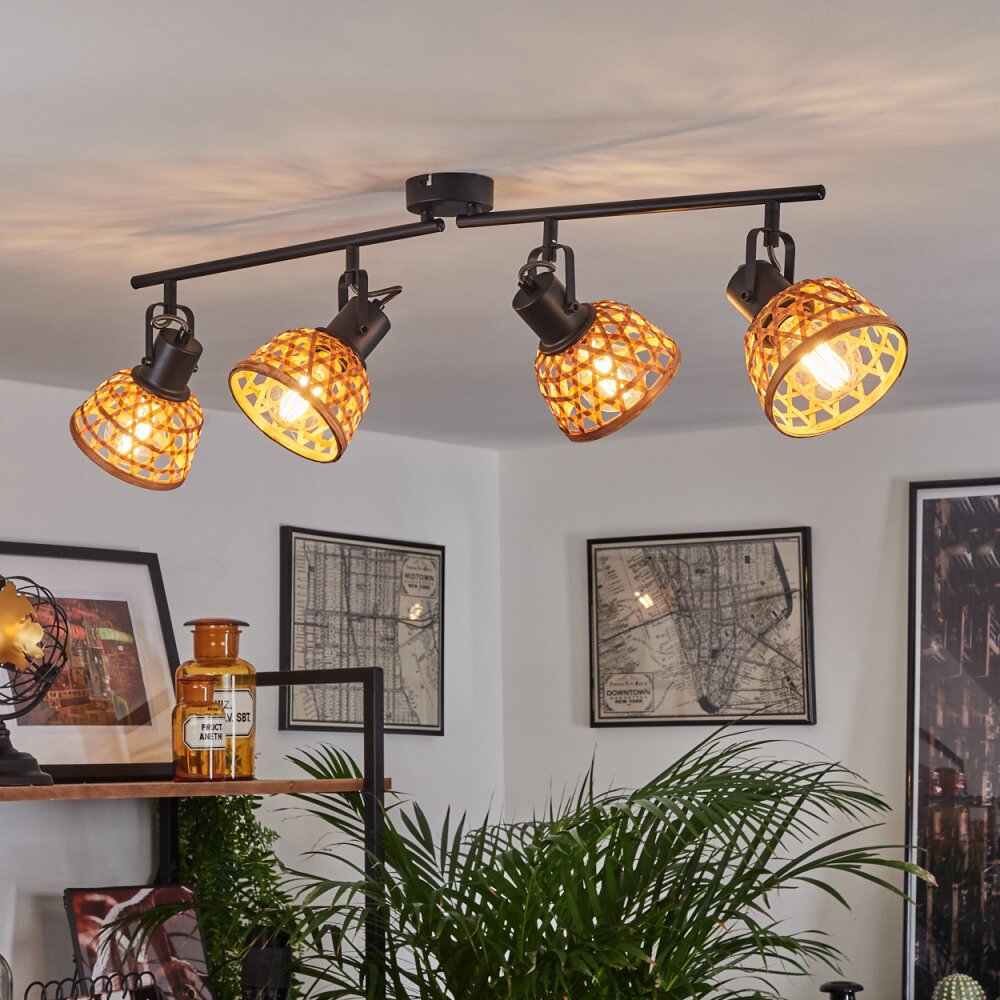 Aeschi Lampa Sufitowa Czarny, 4-punktowe main product photo
