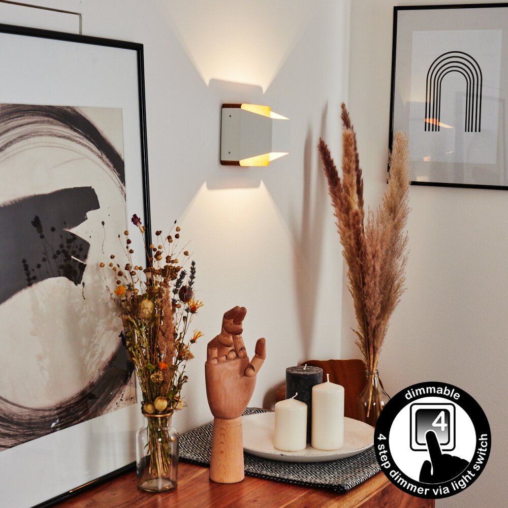 Clarens Lampa ścienna LED Brązowy, Biały, 1-punktowy main product photo