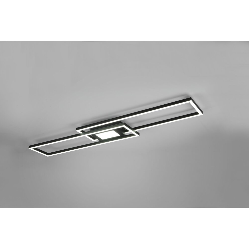 Trio-Leuchten Ganado Lampa Sufitowa LED Czarny, 2-punktowe, Zdalne sterowanie, Zmieniacz kolorów main product photo