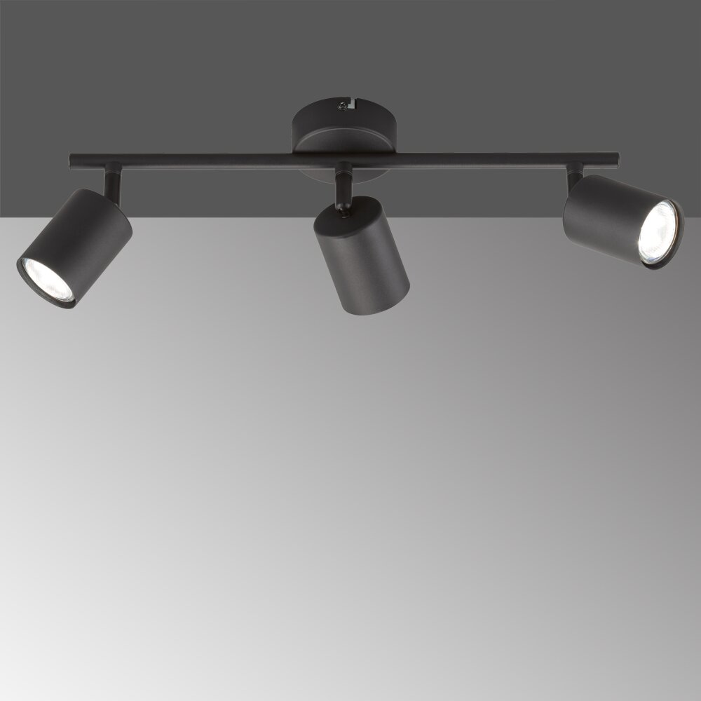 Fischer-Honsel Vano Lampa Sufitowa Czarny, 3-punktowe main product photo