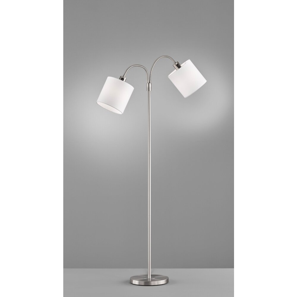 Fischer-Honsel Cozy Lampa Stojąca Nikiel matowy, 2-punktowe main product photo