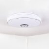 Cham Lampa Sufitowa LED Chrom, Biały, 2-punktowe, Zdalne sterowanie, Zmieniacz kolorów