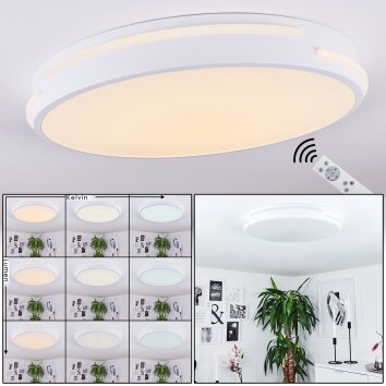 Seewen Lampa Sufitowa LED Biały, 1-punktowy, Zdalne sterowanie