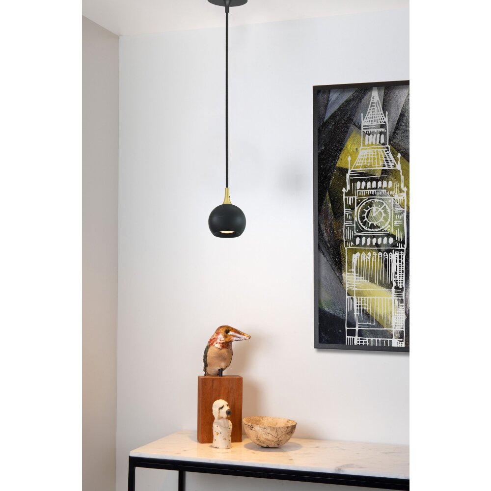 Lucide FAVORI Lampa Wisząca Czarny, 1-punktowy main product photo