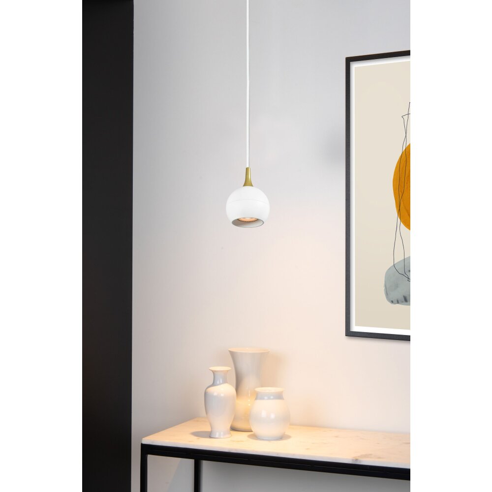 Lucide FAVORI Lampa Wisząca Biały, 1-punktowy main product photo