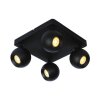 Lucide FAVORI Lampa Sufitowa Czarny, 4-punktowe