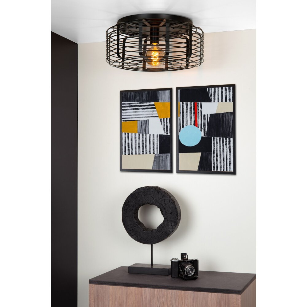 Lucide MELOPEE Lampa Sufitowa Czarny, 1-punktowy main product photo