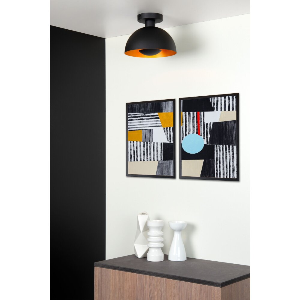 Lucide SIEMON Lampa Sufitowa Czarny, 1-punktowy main product photo