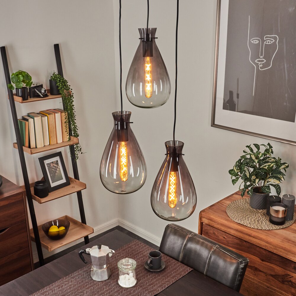 Brolla Lampa Wisząca Czarny, 3-punktowe main product photo