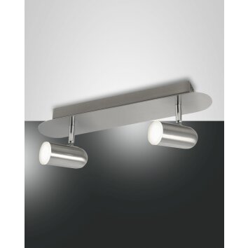 Fabas Luce Spotty Lampa Sufitowa LED Nikiel matowy, 2-punktowe