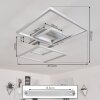 Buren Lampa Sufitowa LED Nikiel matowy, 1-punktowy