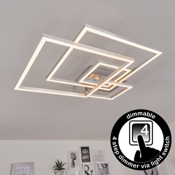 Buren Lampa Sufitowa LED Nikiel matowy, 1-punktowy