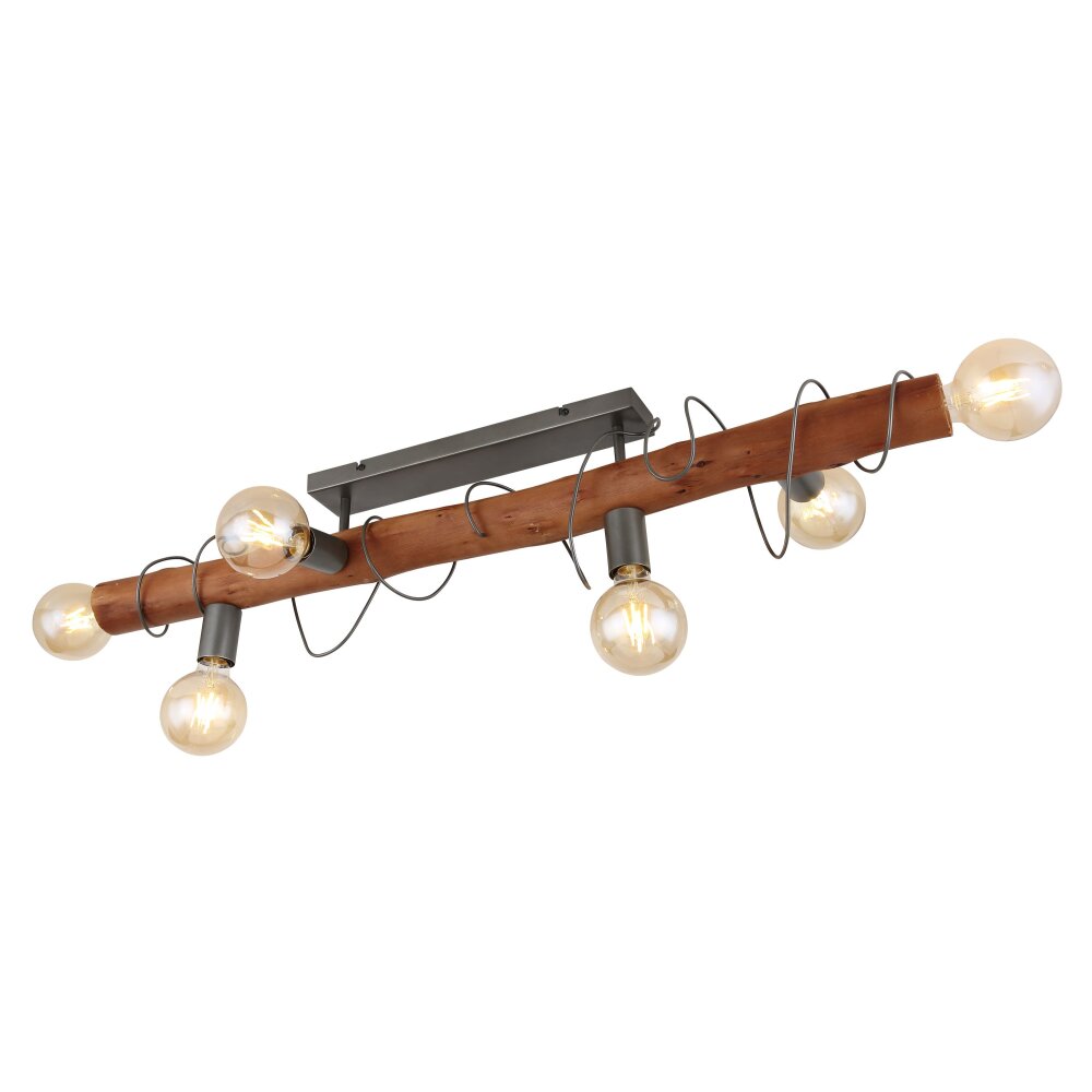 Globo ALICE Lampa Sufitowa Czarny, 6-punktowe main product photo