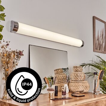 Morges Lampa oświetlająca lustro LED Chrom, Biały, 1-punktowy