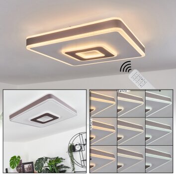 Buonas Lampa Sufitowa LED biały, 1-punktowy, Zdalne sterowanie