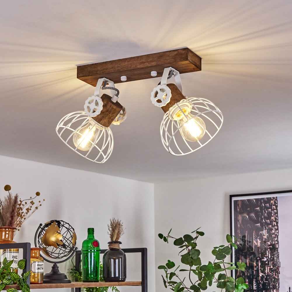 Orny Lampa Sufitowa Brązowy, Biały, 2-punktowe main product photo