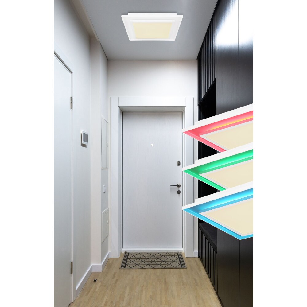 Globo MURPHY Lampa Sufitowa LED Biały, 1-punktowy, Zdalne sterowanie, Zmieniacz kolorów main product photo