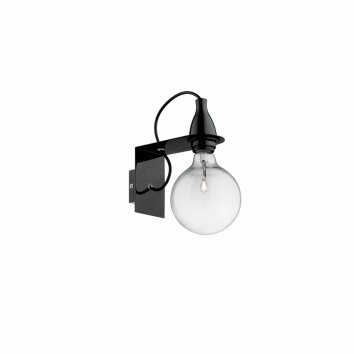 Ideal Lux MINIMAL Lampa ścienna Czarny, 1-punktowy