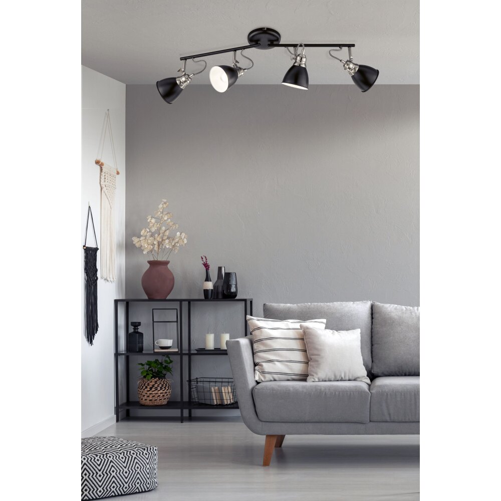 Fischer-Honsel Wales Lampa Sufitowa Czarny, 4-punktowe main product photo