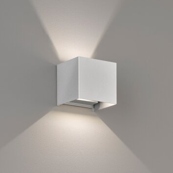 Fischer-Honsel Wall Lampa ścienna LED Srebrny, 2-punktowe