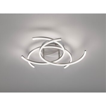Fischer-Honsel Visby Lampa Sufitowa LED Nikiel matowy, 3-punktowe, Zdalne sterowanie