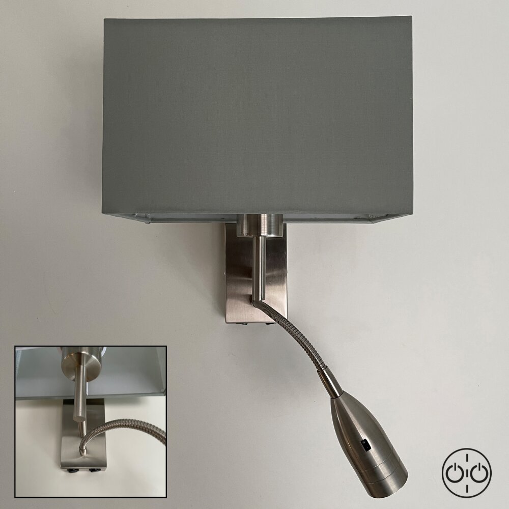 Fischer-Honsel Dream Lampa ścienna Nikiel matowy, 1-punktowy main product photo