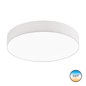 SCHÖNER-WOHNEN-Kollektion Pina Lampa Sufitowa LED Biały, 1-punktowy, Zdalne sterowanie