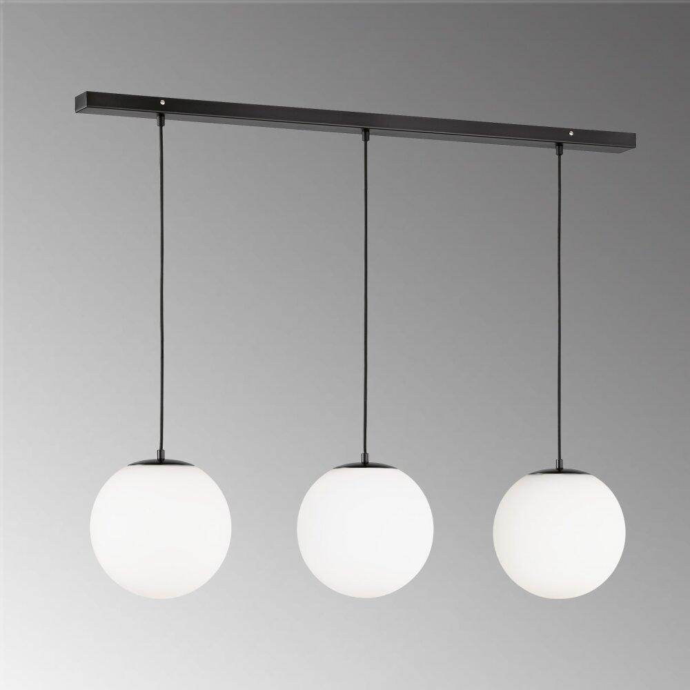 SCHÖNER-WOHNEN-Kollektion Palais Lampa Wisząca Czarny, 3-punktowe main product photo