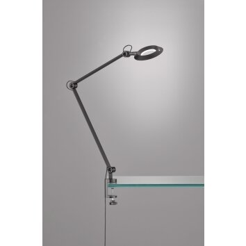 SCHÖNER-WOHNEN-Kollektion Office lampa z klipsem LED Czarny, 1-punktowy