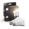 Philips Hue White LED E27 9 Watt 2700 Kelvin 800 Lumen