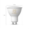 Philips Hue White Ambiance LED GU10 4,3 Wat 2000 - 6500 Kelwinów 250 Lumenów