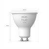 Philips Hue White LED GU10 5,2 Wat 2700 Kelwinów 400 Lumenów