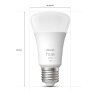 Philips Hue White LED E27 9,5 Wat 2700 Kelwinów 1055 Lumenów